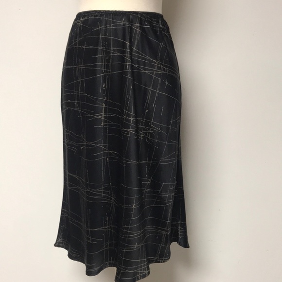 The Limited Dresses & Skirts - “The Limited “ Black & Tan Silk Slip Skirt